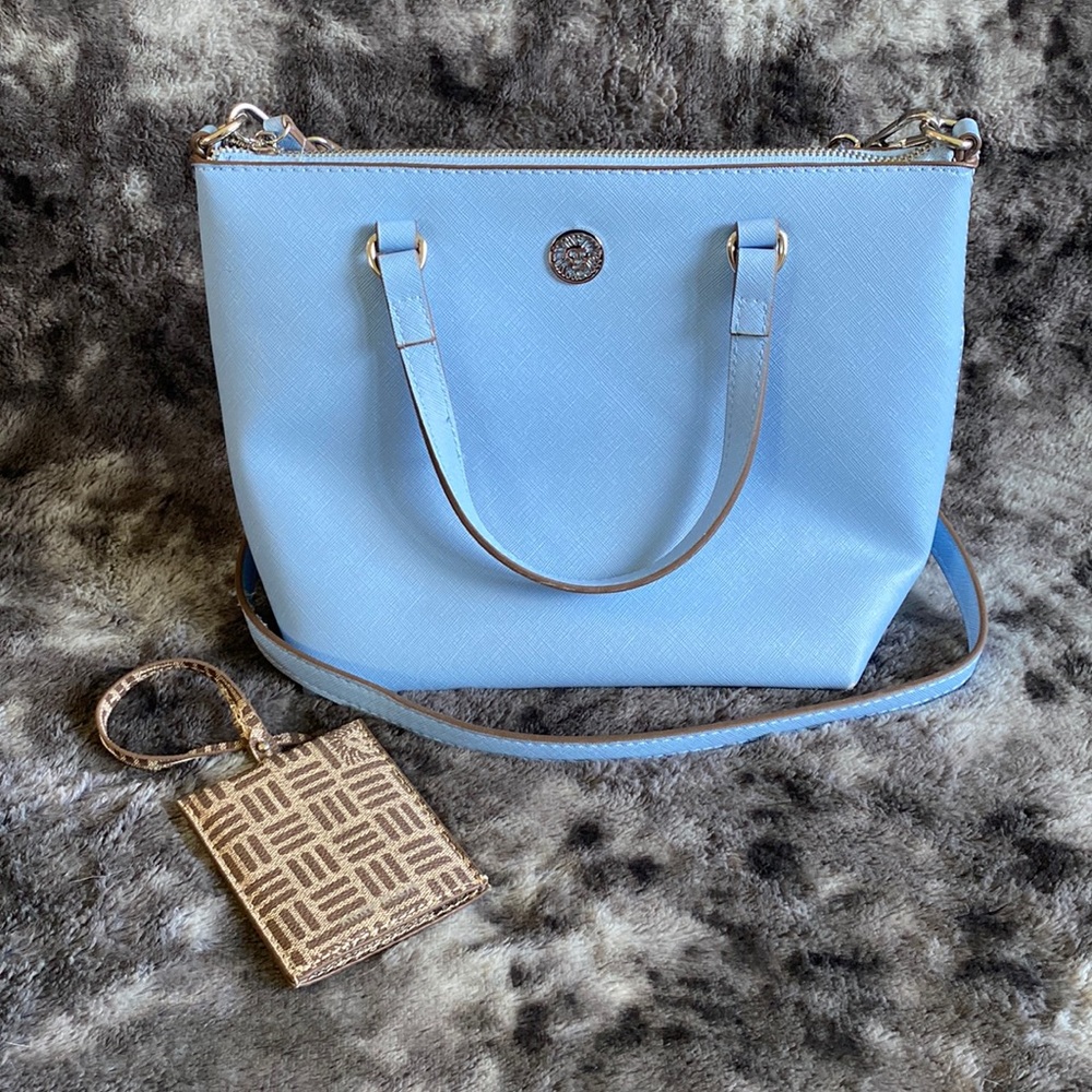 Anne Klein Blue Handbag/Crossbody & Luggage Tag